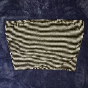 Striped sleeveless crop